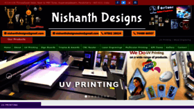 What Nishanthdesigns.com website looks like in 2024 