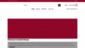 What Needlewoman.co.za website looks like in 2024 