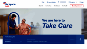 What Narayanahealth.org website looks like in 2024 