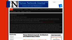 What Nexusjournal.com website looks like in 2024 