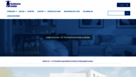 What Nynasbo.se website looks like in 2024 