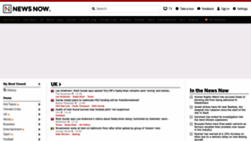 What Newsnow.co.uk website looks like in 2024 