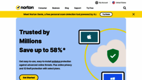 What Norton.com website looks like in 2024 