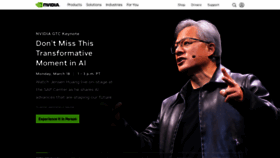 What Nvidia.com website looks like in 2024 