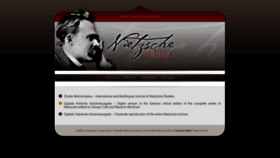 What Nietzschesource.org website looks like in 2024 