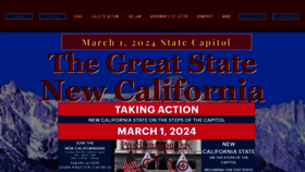 What Newcaliforniastate.com website looks like in 2024 