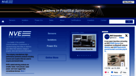 What Nve.com website looks like in 2024 