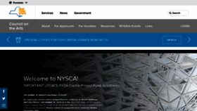 What Nysca.org website looks like in 2024 