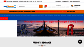 What Navi-discount.fr website looks like in 2024 