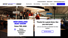 What Newenglandboatshow.com website looks like in 2024 