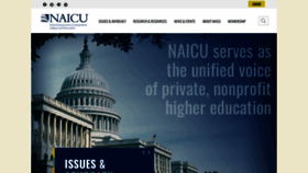 What Naicu.edu website looks like in 2024 