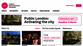 What Nla.london website looks like in 2024 