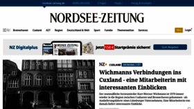 What Nordsee-zeitung.de website looks like in 2024 