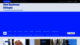 What Newbusinessethiopia.com website looks like in 2024 
