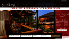 What Neemranahotels.com website looks like in 2024 