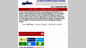 What News.maxifoot.fr website looks like in 2024 