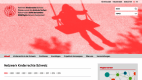 What Netzwerk-kinderrechte.ch website looks like in 2024 