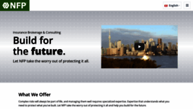 What Nfp.ca website looks like in 2024 