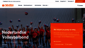 What Nevobo.nl website looks like in 2024 