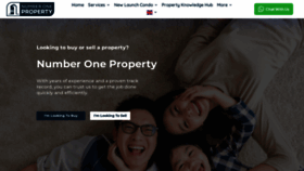 What Numberoneproperty.com website looks like in 2024 