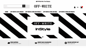 What Nikeoffwhite.us website looks like in 2024 