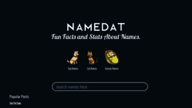 What Namedat.com website looks like in 2024 