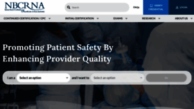 What Nbcrna.com website looks like in 2024 