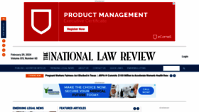 What Natlawreview.com website looks like in 2024 