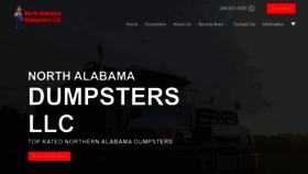 What Northalabamadumpsters.com website looks like in 2024 