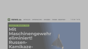 What News.de website looked like in 2024 (1 year ago)
