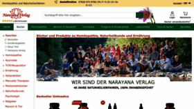 What Narayana-verlag.de website looks like in 2024 