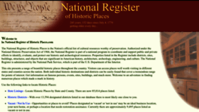 What Nationalregisterofhistoricplaces.com website looks like in 2024 