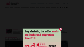 What Neues-deutschland.de website looks like in 2024 