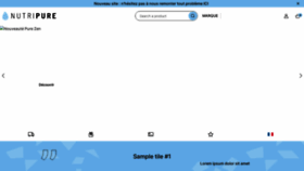 What Nutripure.fr website looked like in 2024 (1 year ago)