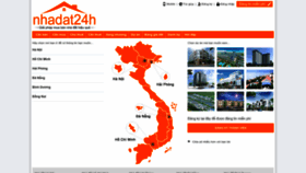 What Nhadat24h.com website looks like in 2024 