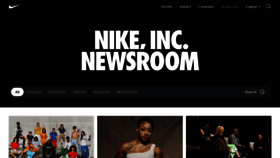 What Nikeinc.com website looks like in 2024 