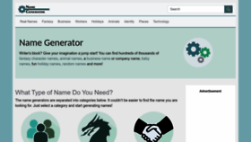 What Namegenerator.co website looks like in 2024 