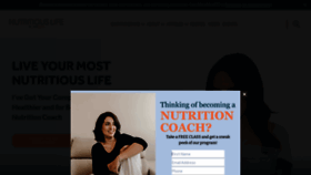What Nutritiouslife.com website looks like in 2024 
