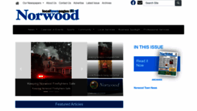 What Norwoodtownnews.com website looks like in 2024 