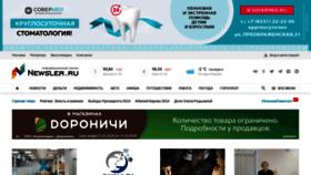 What Newsler.ru website looks like in 2024 