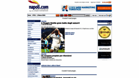 What Napoli.com website looks like in 2024 