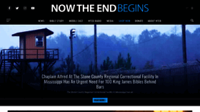 What Nowtheendbegins.com website looks like in 2024 