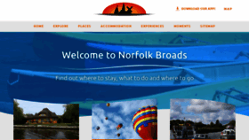 What Norfolkbroads.com website looks like in 2024 