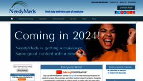 What Needymeds.com website looks like in 2024 
