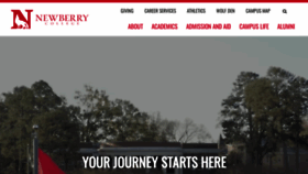 What Newberry.edu website looks like in 2024 