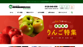 What Nagachoku-eshop.com website looks like in 2024 