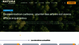 What Natura-sciences.com website looks like in 2024 