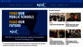 What Nysut.org website looks like in 2024 