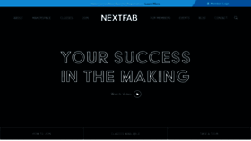 What Nextfab.com website looks like in 2024 