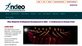 What Ndeo.org website looks like in 2024 